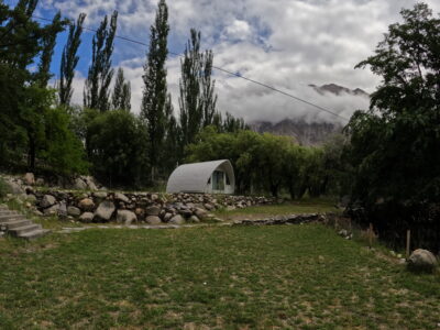 Pods with 180° views in Hunza