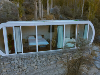 Pods with 180° views in Hunza