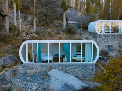 Pods with 180° views in Hunza
