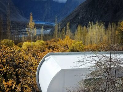 Pods with 180° views in Hunza